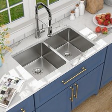 32 Inch Double Bowl Kitchen