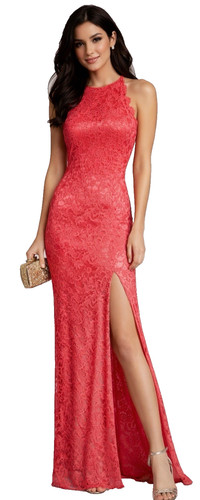 Lipsy pink lace maxi dress - maxi, 12