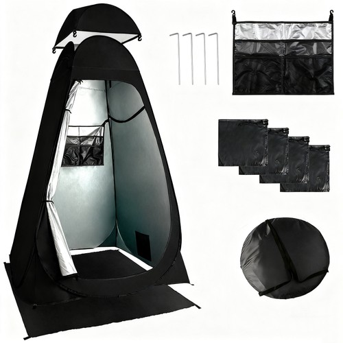 Pop toilet tent - up,