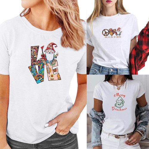 Christmas printed short sleeve - printed, short-sleeve