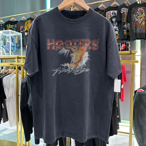 90s hooters hotwings washed - 90s,