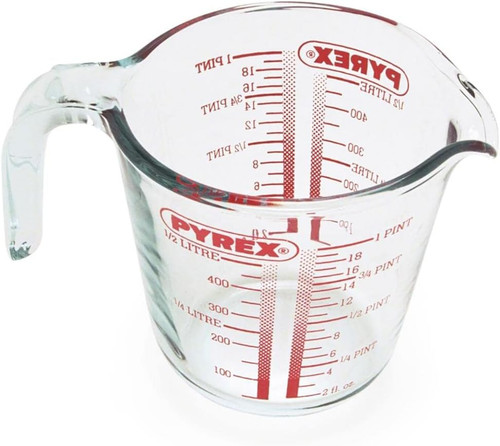 Pyrex measuring jug 500ml - jug,