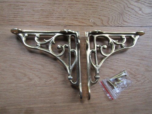 Rustic solid brass shelf - solid,