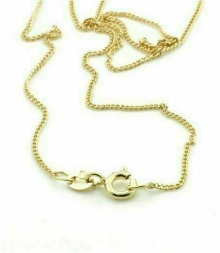 14ct gold curb - chain, inches