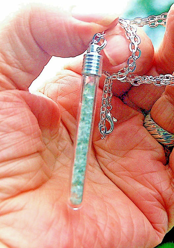 Moldavite crystal dust - 2",
