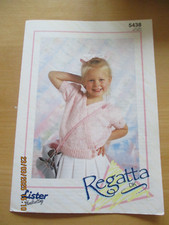 Lister Double Knitting Pattern No. 5438 - Ballet Wrap Over Cardigan -Size 22/34"