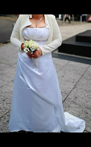 White strapless sleeveless - white,