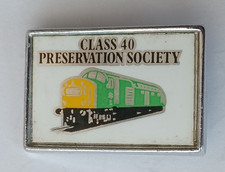 Steam Train Loco Class 40 Preservation Society Railway Pin Badge.    PB7-1241