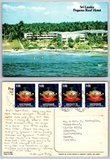 c22103 Pegasus Reef Hotel Wattala  Sri Lanka  postcard 1981 stamp