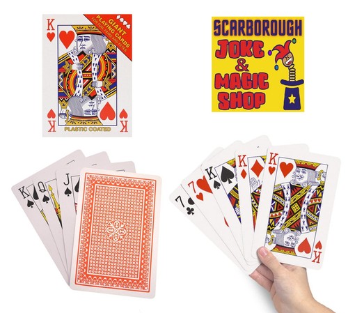 Giant playing cards - playing, size)