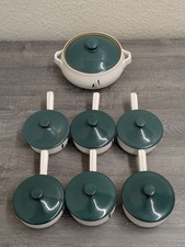 DENBY GREENWHEAT SOUP BOWLS X6