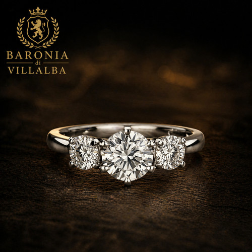 18kt white gold - white, tit