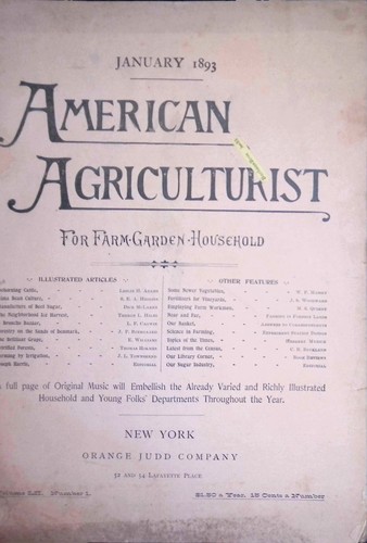 American agriculturist jan - american,