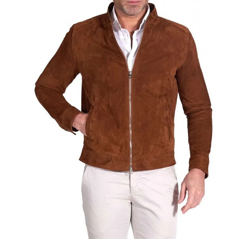 Men genuine lambskin suede - genuine,