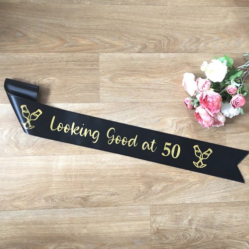 50th birthday sash - birthday,