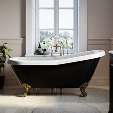 Black Freestanding Single