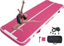 Inflatable Air Tumble Track Gymnastic Mat 10ft*3.3ft*8in Pink