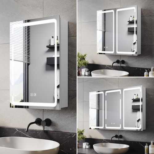 White led bathroom mirror - white,