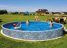 Heated 12ft Round Above Ground Swimming Pool