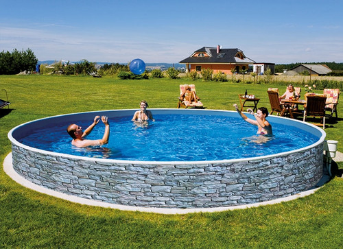 Heated 12ft round above - above, ground