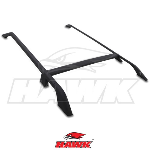 Black roof rails aluminium - black, car