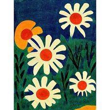 Daisy Meadow Flowers Abstract