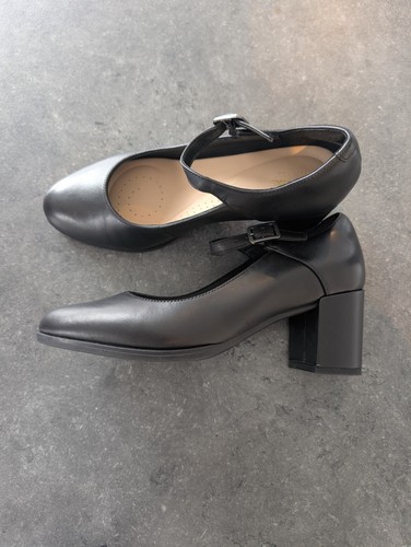 Clarks freva black leather - clarks,