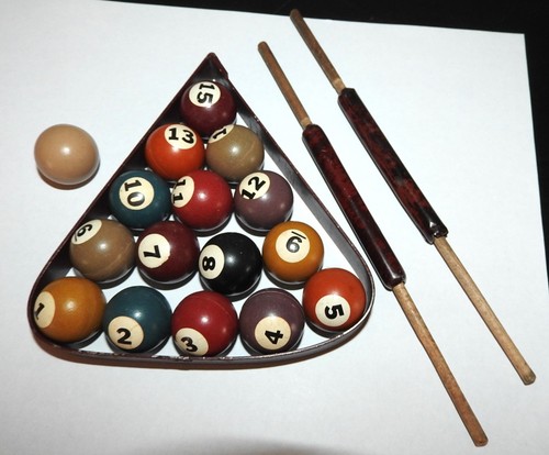 Antique mini pool - mini, billiard