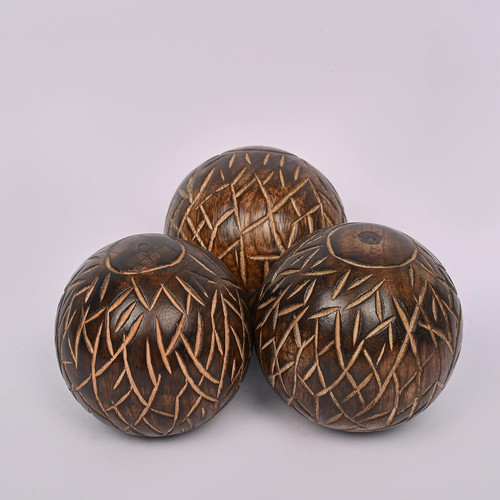Decorative mango wood round - decorative,