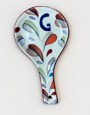 Anthropologie Spoon Rest Ceramic / Letter G/ New