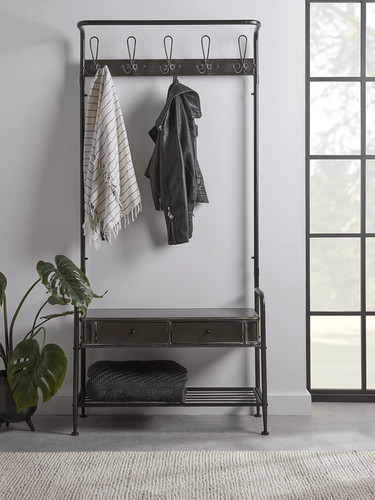 Industrial style coat rack - style,