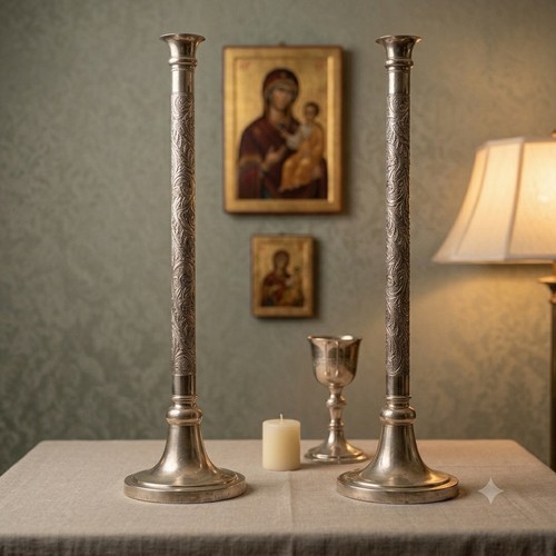 Vintage pair church - vintage, altar