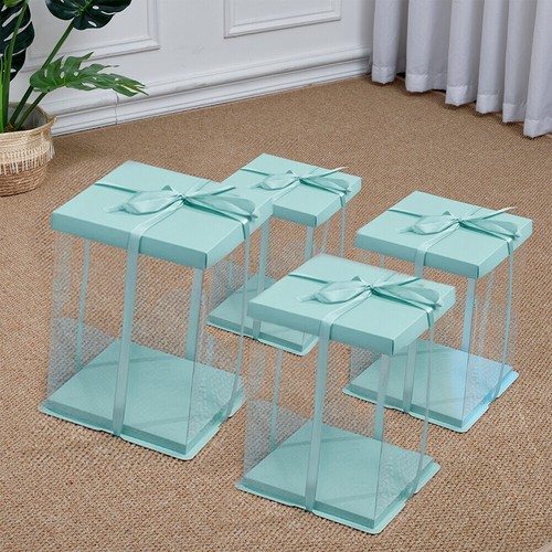 Clear pvc gift boxes cake - pvc,