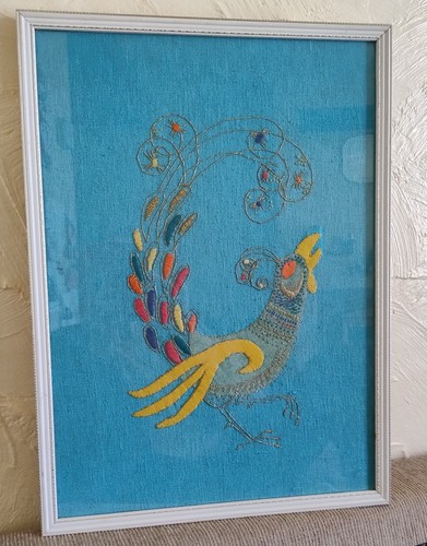 Vintage 60s embroidery picture - vintage,