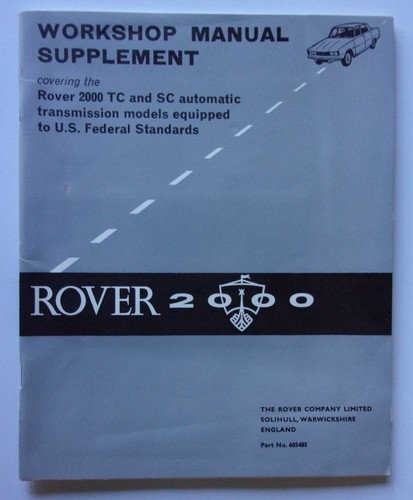 Rover 2000 saloon - orig, 1968