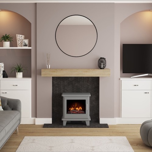 2kw matt grey electric stove - matt,