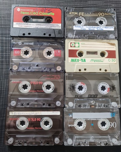 Used cassette tapes job - used,