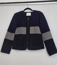 Womens Clements Ribeiro Wool Mix Felted Zip Front Jacket. UK Size M