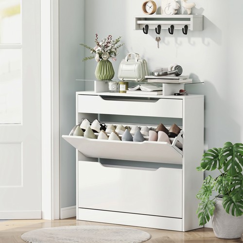 Shoe cabinet with drawers - cabinet,