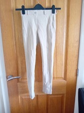 Aged 9-10yrs - Girls Cream Jodhpurs - From Requisite
