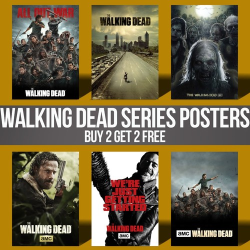 Walking dead poster wall art - walking,