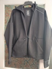 Black Hooded Adidas Jacket Size M