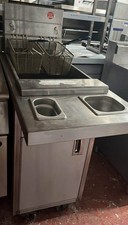 Pitco Fryer Stainless Steel- sg14/twin Basket Freestanding