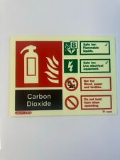 JALITE AAA Photoluminescent Carbon Dioxide B class Fire Extinguisher ID Sign