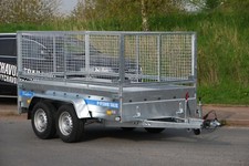 CAR CAGE MESH TRAILER 10X5 FOR SALE TWIN AXLE 2.7T HIGH SIDES TRAILER BRAKED 