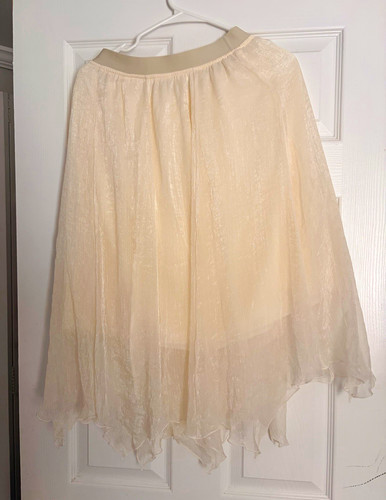 Teens ivory layered tulle midi - teens,