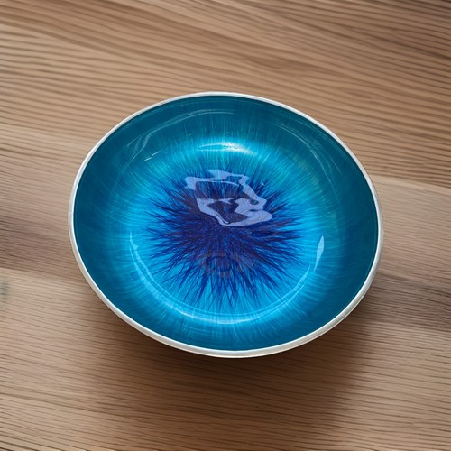 Tilnar art aqua blue enamel - art,