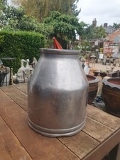Vintage milk churn bucket Stainless steel planter Farm Barn