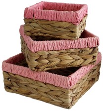 Small baskets Pink natural