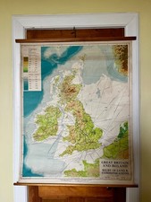 1970 Pull Down Vintage Map